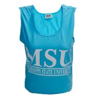 Comfort Colors MSU Bar with White Letters Tank